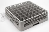 Culinary Essentials, 49-Comp Glass Rack, (1) 49-Comp Extender, Comp Size: 2 7/16" Square, 4 13/16"H Max Inside, Open Bottom &