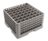 Culinary Essentials, 49-Comp Glass Rack, (4) 49-Comp Extenders, Comp Size: 2 7/16" Square, 9 7/16"H Max Inside, Open Bottom &