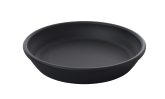 Tria, Round Platter, 14 1/8" dia. x 2 5/8"H, Melamine, Black