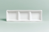 Steelite, Divided Condiment Tray, American Basics, Polar White