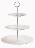 Churchill China, 3-Tier Plate Tower, Alchemy Ambience, 13"