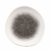 Churchill China, Organic Plate, 8 1/4" dia., Quartz Black, Studio Prints Raku