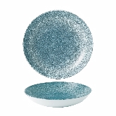 Churchill China, Bowl, 40 oz, 9 3/4" dia., Topaz Blue, Studio Prints Raku