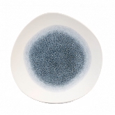Churchill China, Organic Plate, 10 3/8" dia., Topaz Blue, Studio Prints Raku