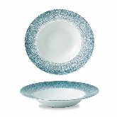 Churchill China, Bowl, 10 oz, 9 1/2" dia., Topaz Blue, Studio Prints Raku