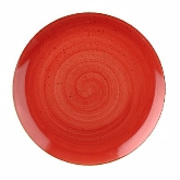 Churchill China, Coupe Plate, 6 1/2" dia., Berry Red, Stonecast