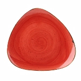Churchill China, Triangle Plate, 12 1/4", Berry Red, Stonecast