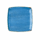 Churchill China, Deep Square Plate, 10 1/2", Cornflower Blue, Stonecast