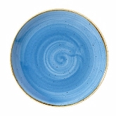 Churchill China, Coupe Plate, 6 1/2" dia., Cornflower Blue, Stonecast