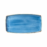 Churchill China, Oblong Plate, 11 3/4" x 6", Cornflower Blue, Stonecast