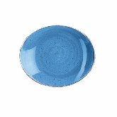 Churchill China, Oval Coupe Plate, 7 3/4" x 6 1/4", Cornflower Blue, Stonecast
