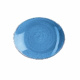 Churchill China, Oval Coupe Plate, 7 3/4" x 6 1/4", Cornflower Blue, Stonecast