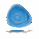 Churchill China, Triangle Plate, 10 1/2", Cornflower Blue, Stonecast