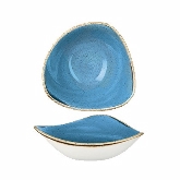 Churchill China, Triangle Bowl, 9 oz, Cornflower Blue, Stonecast