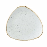 Churchill China, Triangle Plate, 12 1/4", Duck Egg Blue, Stonecast