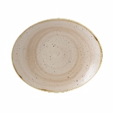 Churchill China, Oval Coupe Plate, 7 3/4", Nutmeg Cream, Stonecast