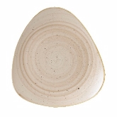 Churchill China, Triangle Plate, 12 1/4", Nutmeg Cream, Stonecast