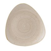 Churchill China, Triangular Plate, 9", Nutmeg Cream, Stonecast