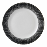 Churchill China, Coupe Plate, 10 1/4" dia., Charcoal Black, Studio Prints Homespun