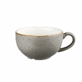 Churchill China, Cappuccino Cup, 8 oz, Peppercorn Grey, Stonecast
