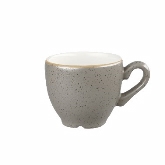 Churchill China, Stackable Espresso Cup, 3.50 oz, Peppercorn Grey, Stonecast