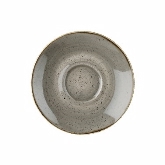 Churchill China, Saucer, 6 1/4" dia., Peppercorn Grey, Stonecast