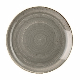 Churchill China, Coupe Plate, 11 1/4" dia., Peppercorn Grey, Stonecast
