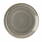 Churchill China, Coupe Plate, 12 3/4" dia., Peppercorn Grey, Stonecast