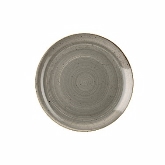 Churchill China, Coupe Plate, 6 1/2" dia., Peppercorn Grey, Stonecast