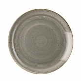 Churchill China, Coupe Plate, 8 2/3" dia., Peppercorn Grey, Stonecast