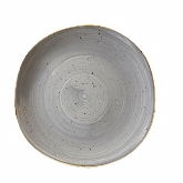 Churchill China, Organic Plate, 10 3/8" dia., Peppercorn Grey, Stonecast