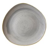 Churchill China, Organic Plate, 11 1/4" dia., Peppercorn Grey, Stonecast