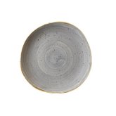 Churchill China, Organic Plate, 8 1/4" dia., Peppercorn Grey, Stonecast