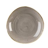Churchill China, Organic Bowl, 38 oz, Peppercorn Grey, Stonecast
