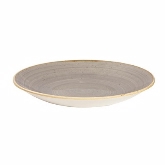 Churchill China, Deep Coupe Plate, 10" dia., Peppercorn Grey, Stonecast