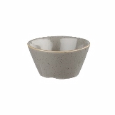 Churchill China, Sauce Dish, 3 oz, Peppercorn Grey, Stonecast