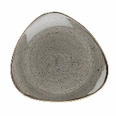 Churchill China, Triangle Plate, 10 1/2", Peppercorn Grey, Stonecast
