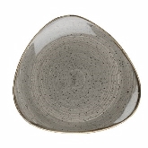 Churchill China, Triangle Plate, 9", Peppercorn Grey, Stonecast