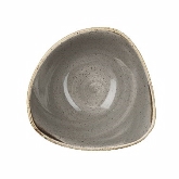 Churchill China, Triangle Bowl, 9 oz, Peppercorn Grey, Stonecast