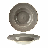 Churchill China, Wide Rim Bowl, 10 oz, Peppercorn Grey, Stonecast