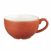 Churchill China, Stackable Cappuccino Cup, 8 oz, Spiced Orange, Stonecast