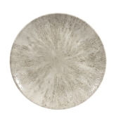 Churchill China, Round Coupe Plate, Studio Prints Stone, Evolve, Agate Grey, 10 1/4" dia.
