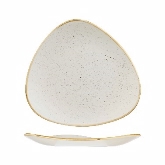 Churchill China, Triangle Plate, 10 1/2", Barley White, Stonecast