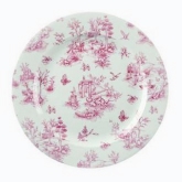 Churchill China, Profile Plate, Vintage Prints, 12", Toile Cranberry