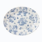 Churchill China, Oval Classic Plate, Vintage Prints, 14 3/8", Toile Prague
