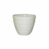 Churchill China, Ripple Dipper Pot, Bit on the Side, White, 2 oz