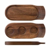 Churchill China, Oblong Tray, Igneous, Wood, 14" x 5 1/2"