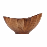 Churchill China, Oval Bowl, 49.20 oz, Moonstone, Art de Cuisine,  Acacia Wood