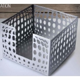 G.E.T., Napkin Holder, Gray, 5 1/2" x 5 1/2" x 4"
