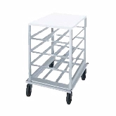 Advance Tabco, Mobile Can Rack, Poly Top, 32.63" x 24.75" x 35.13", Low Profile, Aluminum